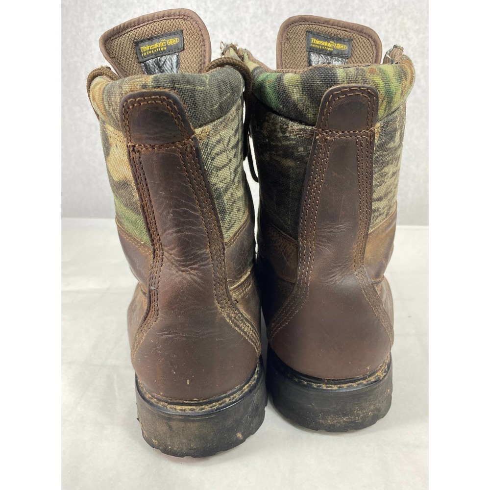 FILED & STREAM Men Sz 11 Brown Leather Boots Thinsulate Gortex lined VIBRAM Sole - Picture 5 of 8